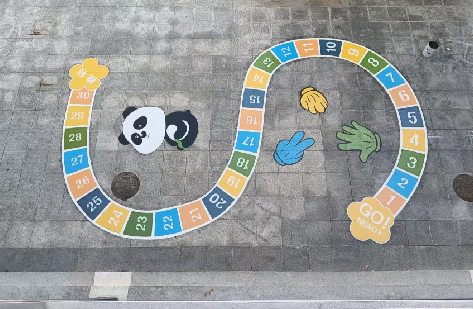 钟祥地面游戏彩绘