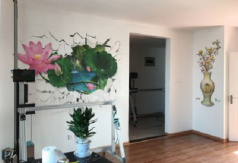 钟祥墙体彩绘相比墙纸的优势。