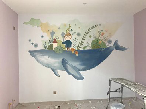 钟祥手绘墙的特点及优势。